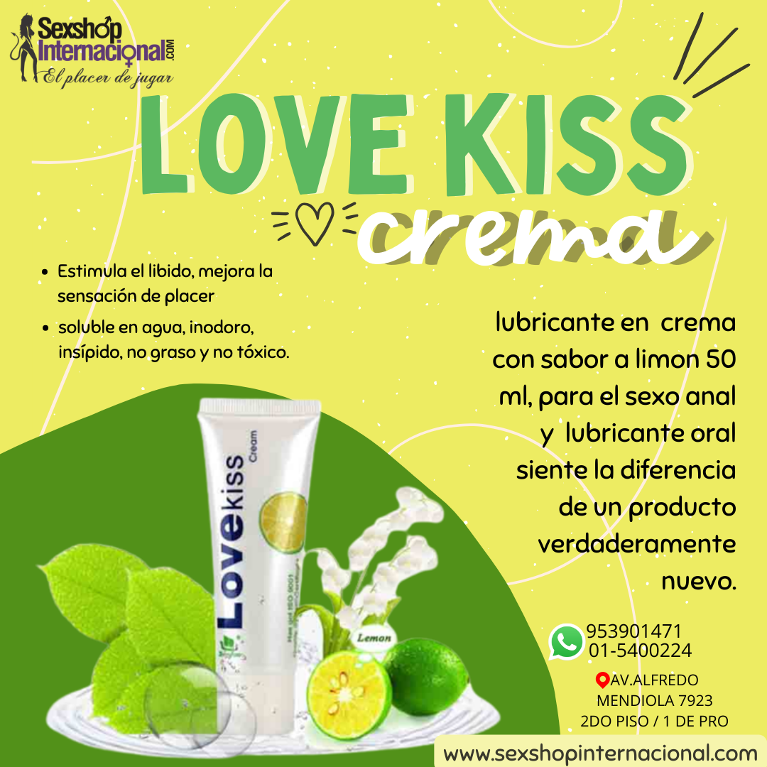 LUBRICANTE LOVE KISS LIMON SEXSHOP LOS OLIVOS